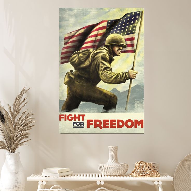 Call of Duty: WWII - Fight Wall Poster Retro Style - Size 24''x36''