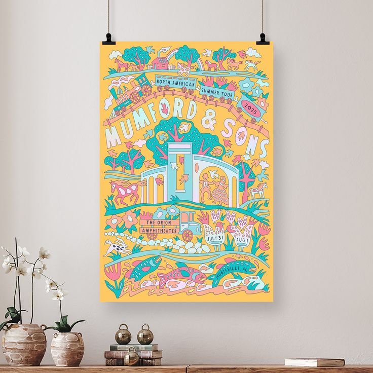 Mumford & Sons Tour Huntsville, AL 2025 Poster Size 24''x36''