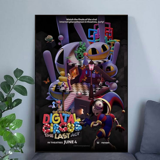 The Amazing Digital Circus 3 Poster, Anime Wall Art Decor, Unframed Anime Wall Decor