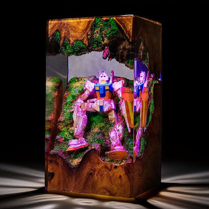 Mecha Pilot Armor Resin Lamp