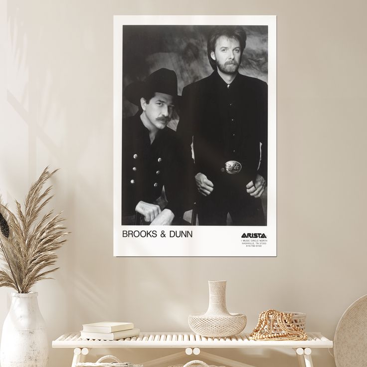 Brooks & Dunn Original Promo Photo Country Music 91 Size 24''x36''