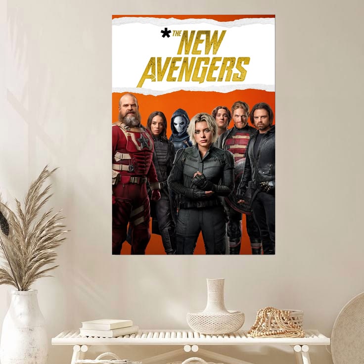 Thunderbolts Movie Poster Florence Pugh Marvel Sebastian Stan g Size 24''x36''
