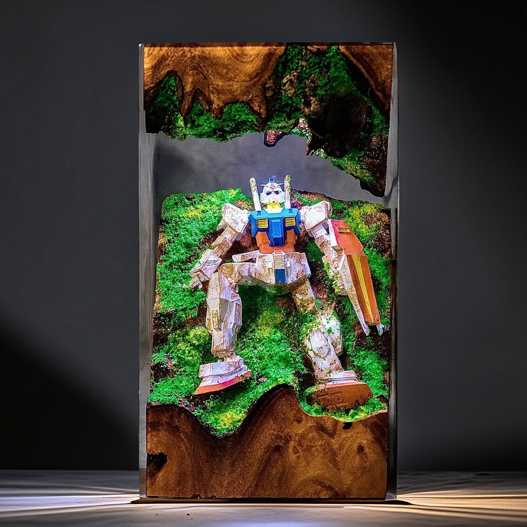 Mecha Pilot Armor Resin Lamp