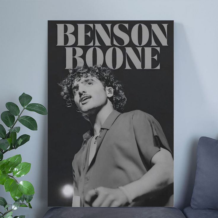 American Singer Songwriter Benson Boone Canvas Aesthetic And Decor Poster Size 24''x36''