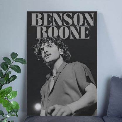 American Singer Songwriter Benson Boone Canvas Aesthetic And Decor Poster Size 24''x36''