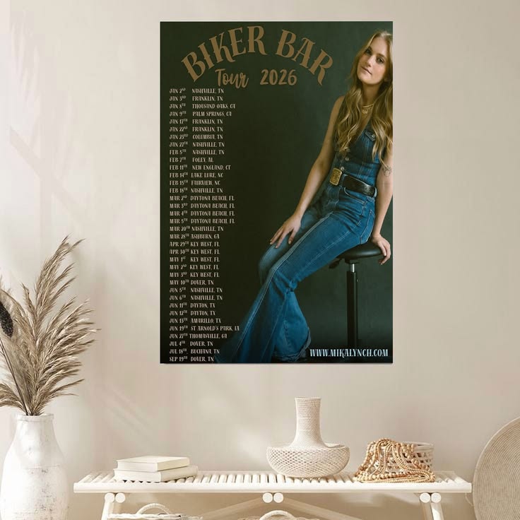Mika Lynch Biker Bar Tour 2026 Size 24''x36''