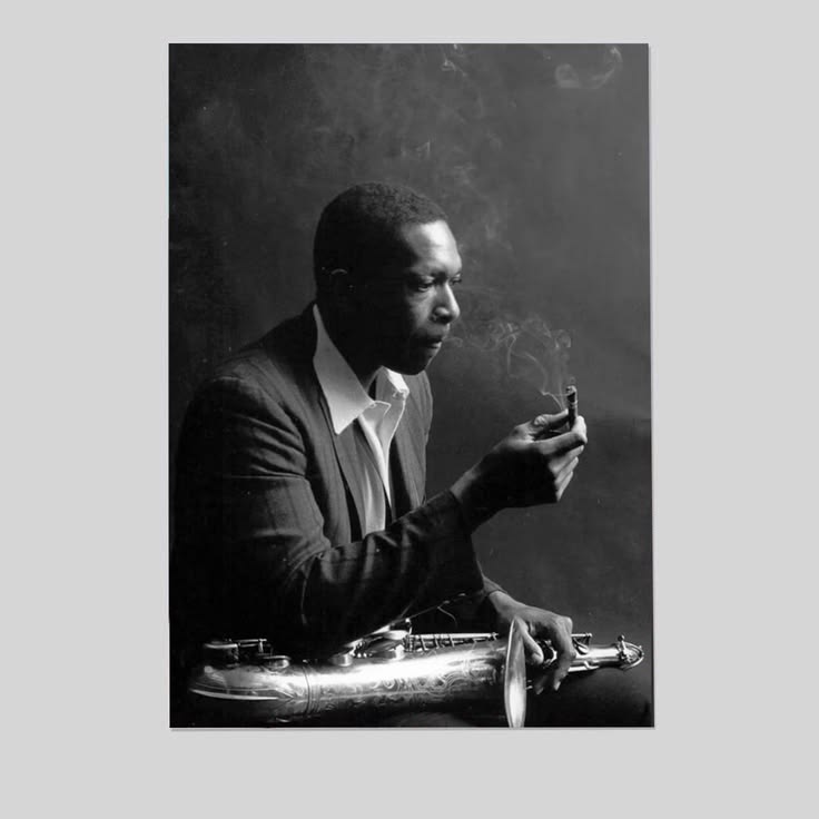 John Coltrane Poster Jazz Canvas Art Painting Wall Art Picture Print Family bedroom Decor Size 24''x36''