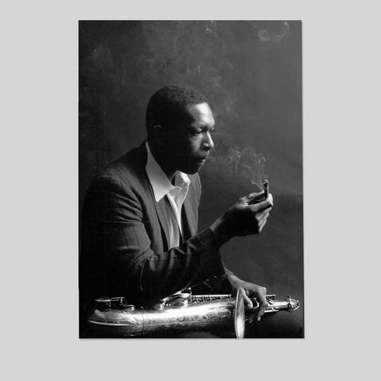 John Coltrane Poster Jazz Canvas Art Painting Wall Art Picture Print Family bedroom Decor Size 24''x36''