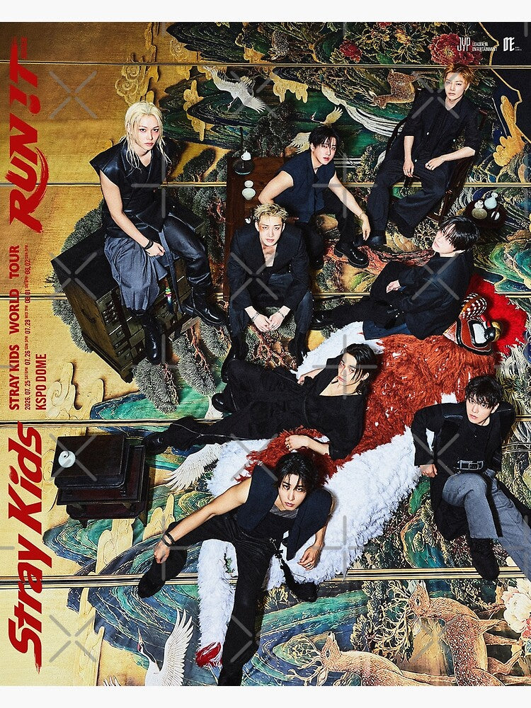 Stray Kids - Run It Poster Unframed Size 24''x36''