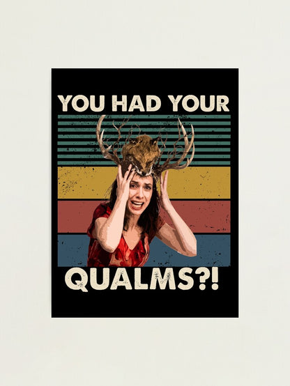 Patricia Widow'S Bay Poster, You Had Your Qualms Vintage Wall Art Unframed Size 24''x36''