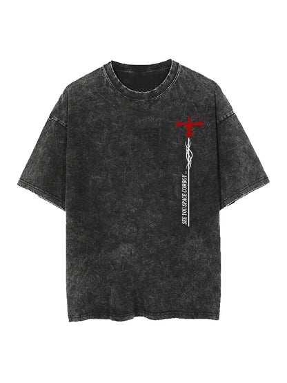 2-SIDED COWBOY BEPOP VINTAGE OVERSIZE TEE