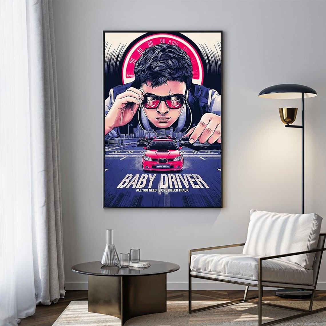 Baby Driver Movie Poster V1 Unframed Size 24''x36''
