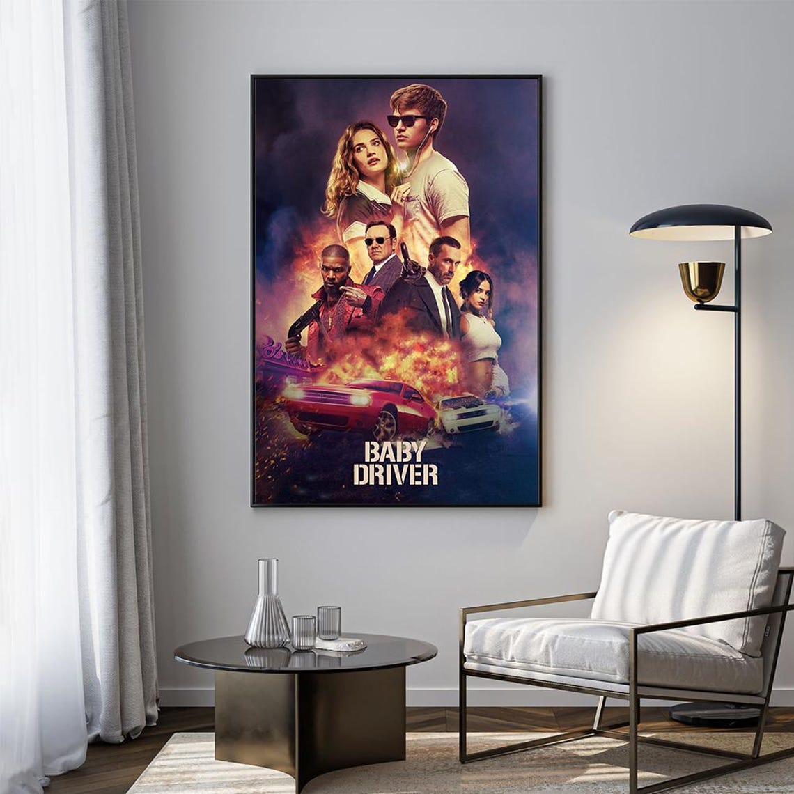 Baby Driver Movie Poster V2 Unframed Size 24''x36''