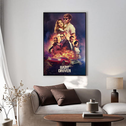 Baby Driver Movie Poster V2 Unframed Size 24''x36''
