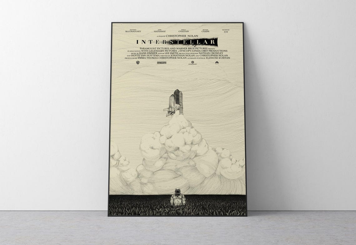Interstellar Poster V3 Unframed Size 24''x36''