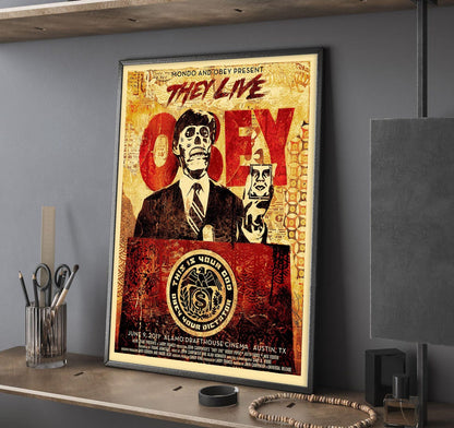 They Live Movie Poster Unframed Size 24''x36''