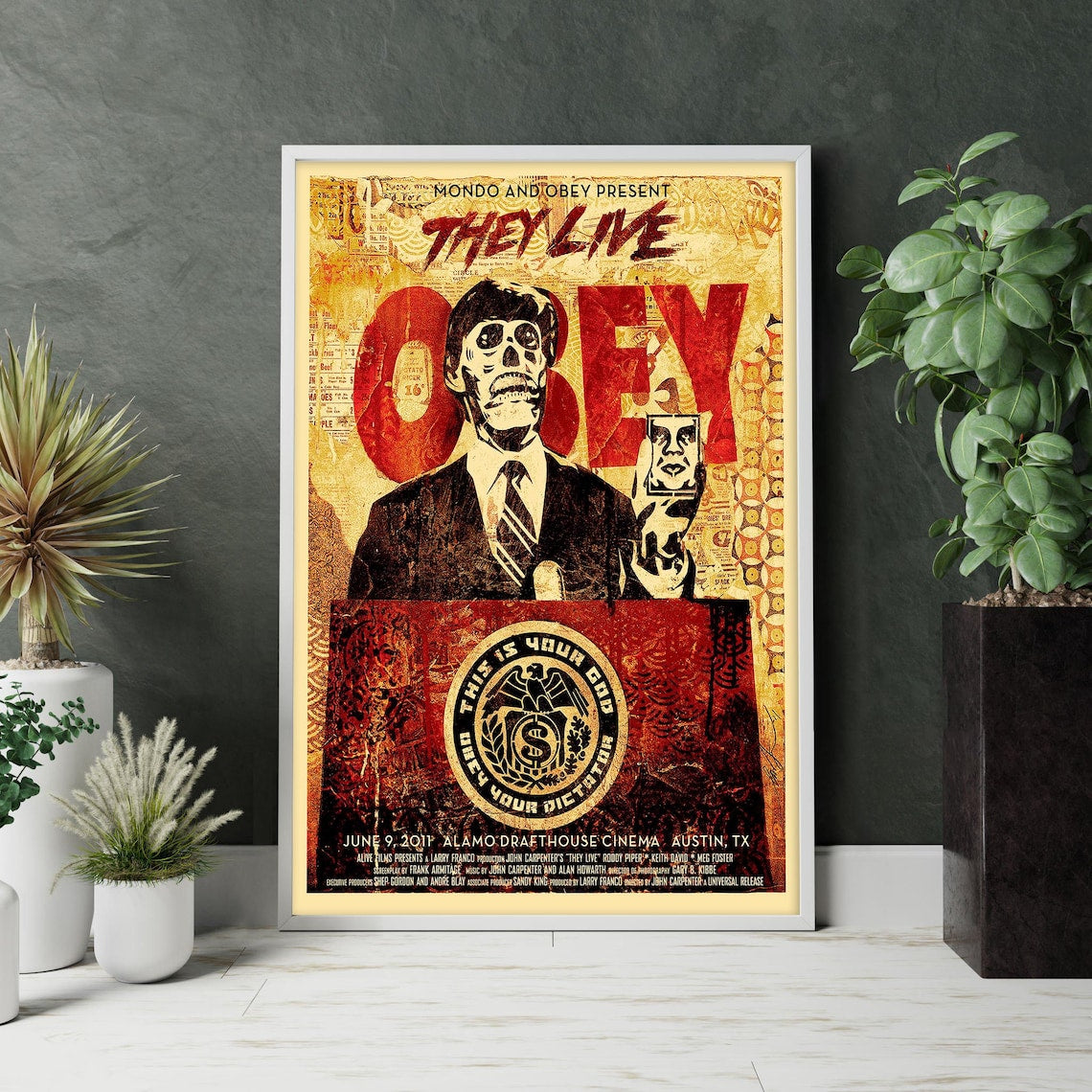 They Live Movie Poster Unframed Size 24''x36''