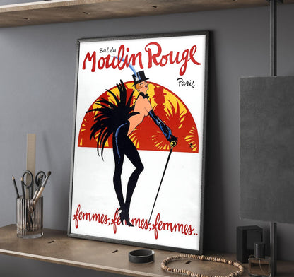 Moulin Rouge Movie Poster Unframed Size 24''x36''