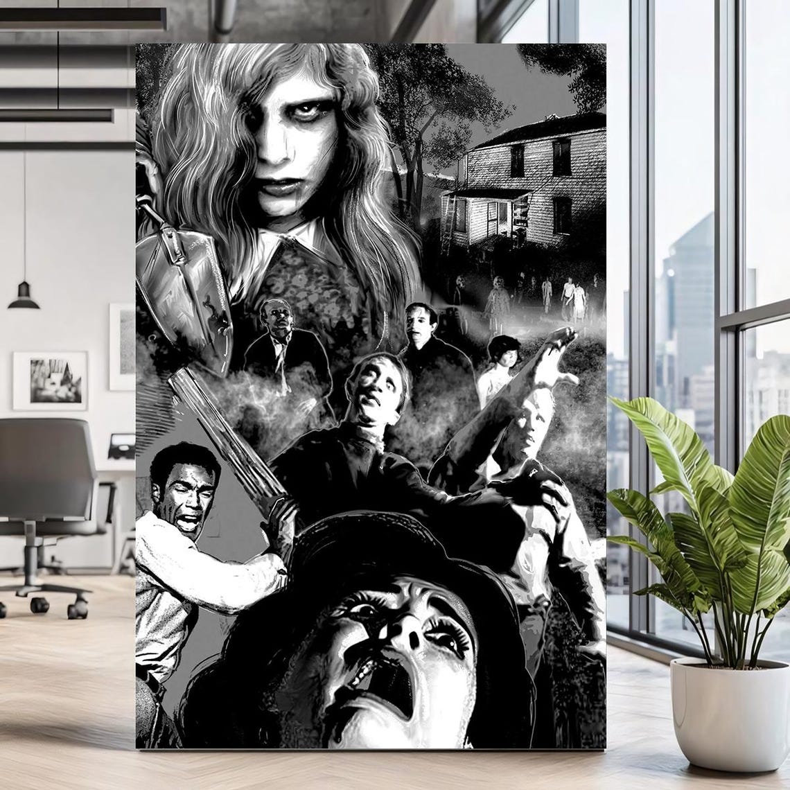 Night Of The Living Dead (1968) Horror Movie Posters V3 Unframed Size 24''x36''