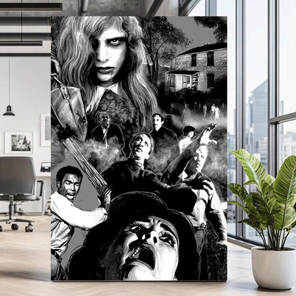 Night Of The Living Dead (1968) Horror Movie Posters V3 Unframed Size 24''x36''