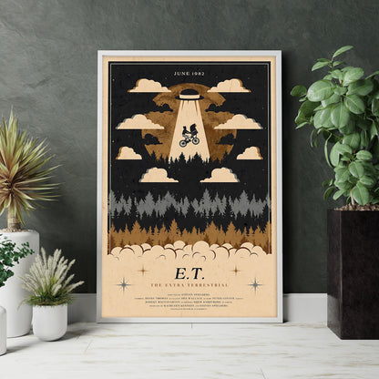 E.T. The Extra-Terrestrial Movie Poster Unframed V1 Size 24''x36''