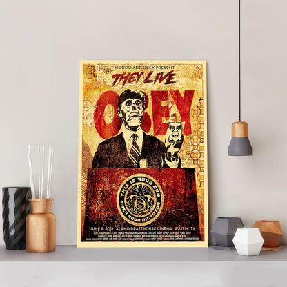 They Live Movie Poster Unframed Size 24''x36''