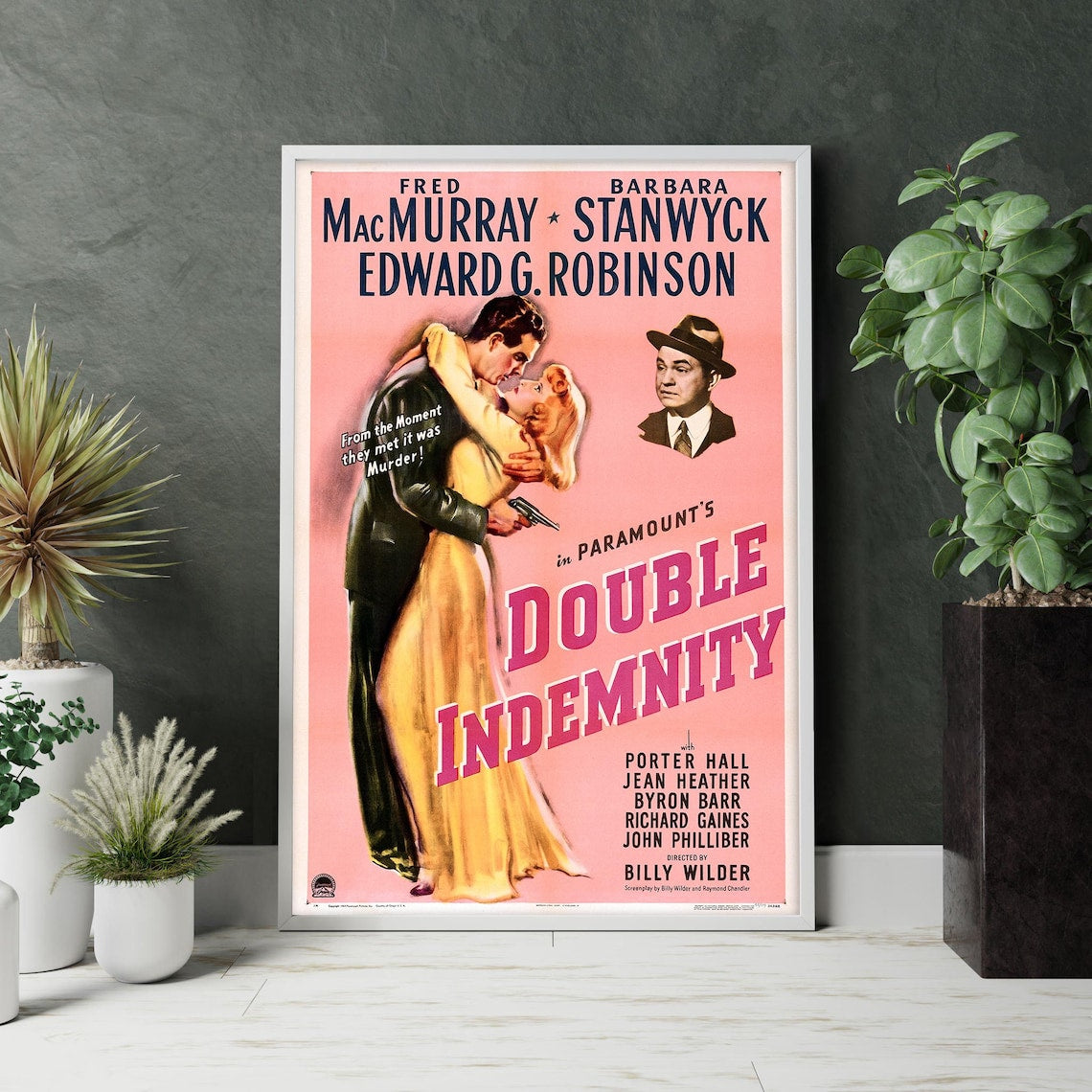 Double Indemnity Movie Poster Unframed Size 24''x36''