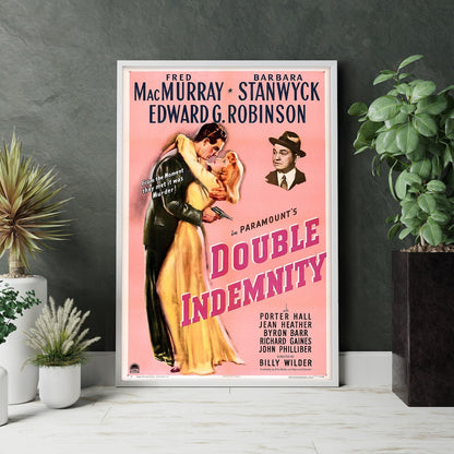 Double Indemnity Movie Poster Unframed Size 24''x36''