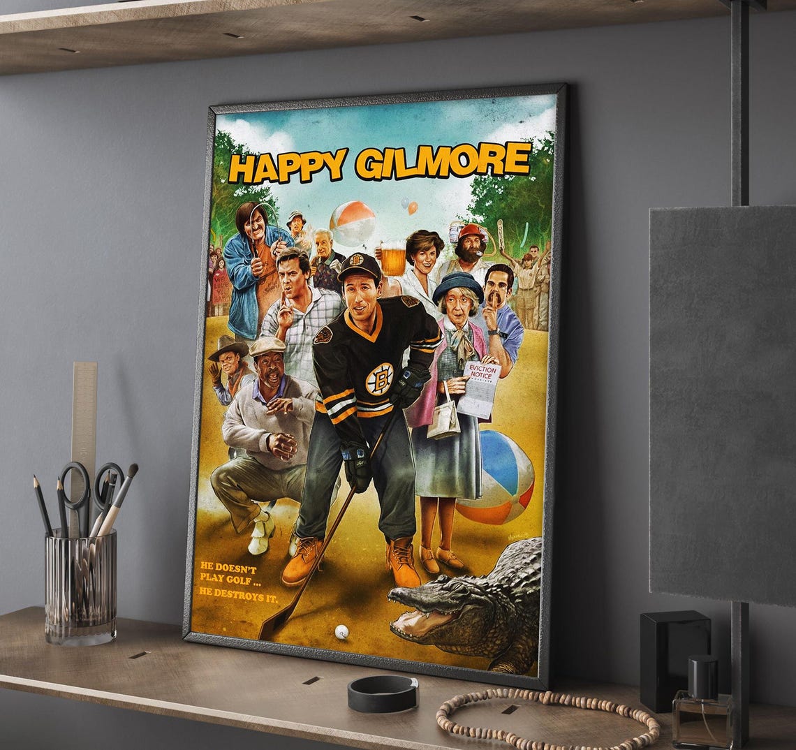 Happy Gilmore Movie Poster Unframed Size 24''x36''