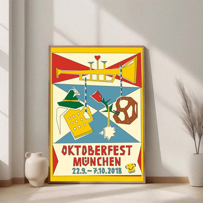 Oktoberfest Advertise Retro Posters Unframed V1 Size 24''x36''