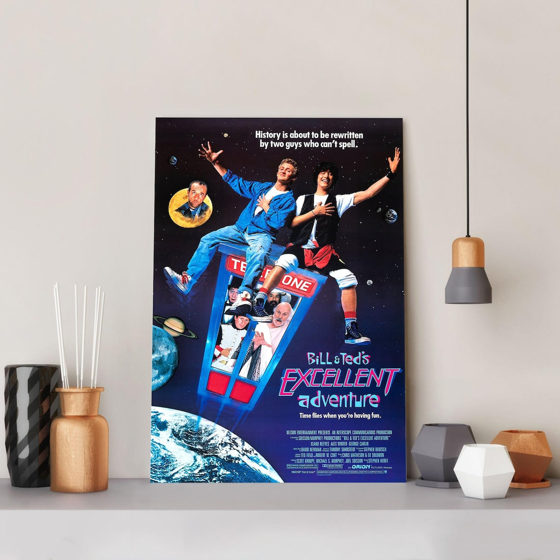 Bill & Ted'S Excellent Adventure Movie Poster Unframed Size 24''x36''