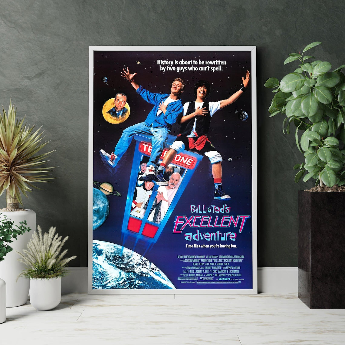 Bill & Ted'S Excellent Adventure Movie Poster Unframed Size 24''x36''
