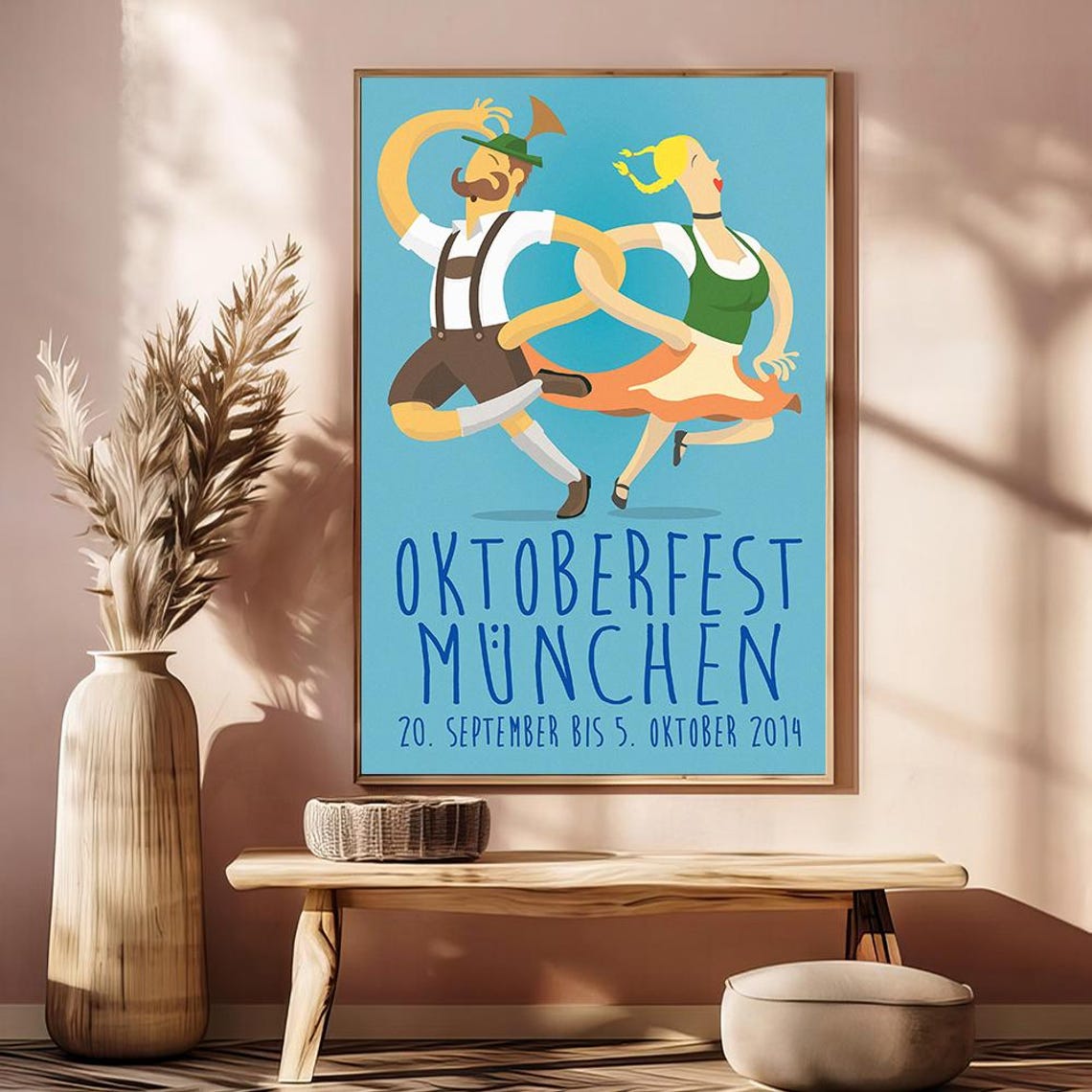 Oktoberfest Advertise Retro Posters Unframed V2 Size 24''x36''