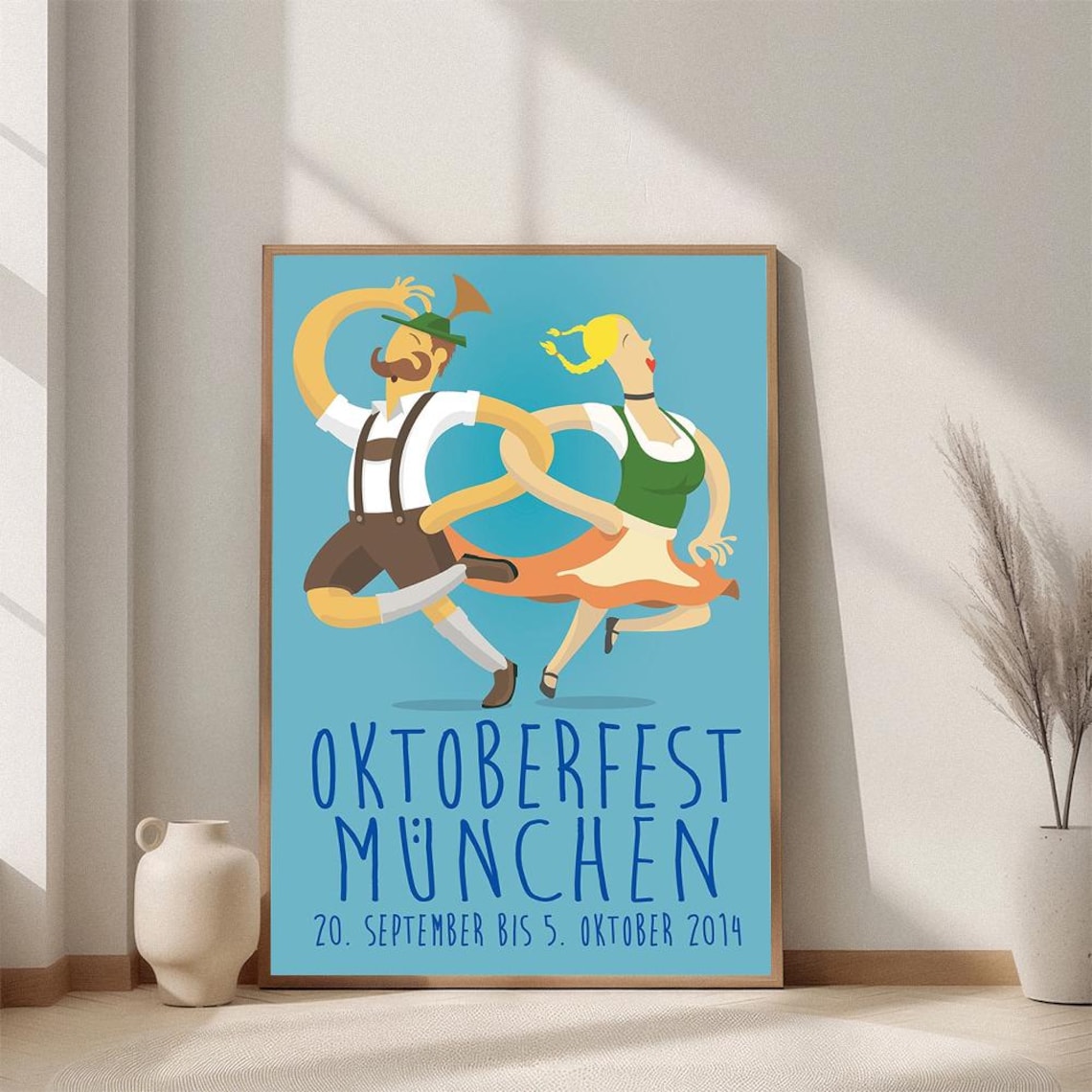 Oktoberfest Advertise Retro Posters Unframed V2 Size 24''x36''