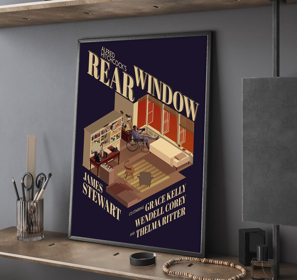 Rear Window Movie Poster Unframed V3 Size 24''x36''