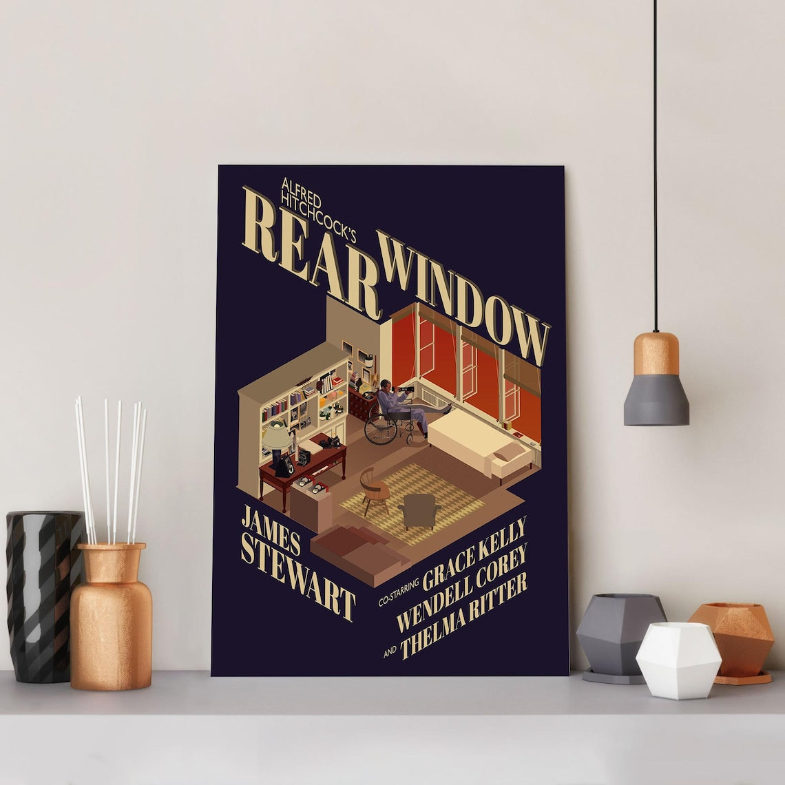 Rear Window Movie Poster Unframed V3 Size 24''x36''