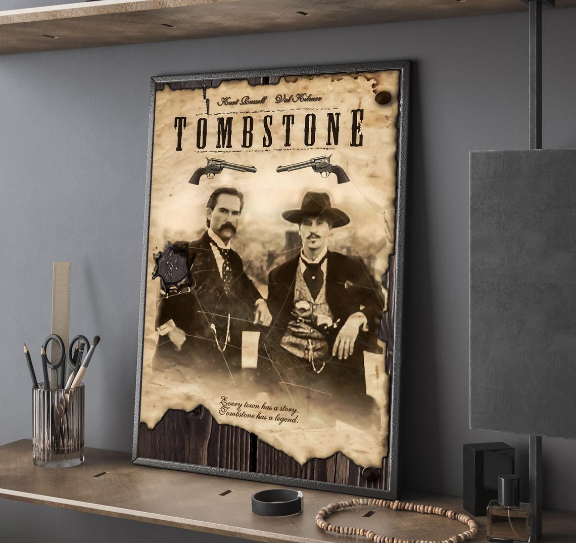 Tombstone Movie Poster Unframed Size 24''x36''