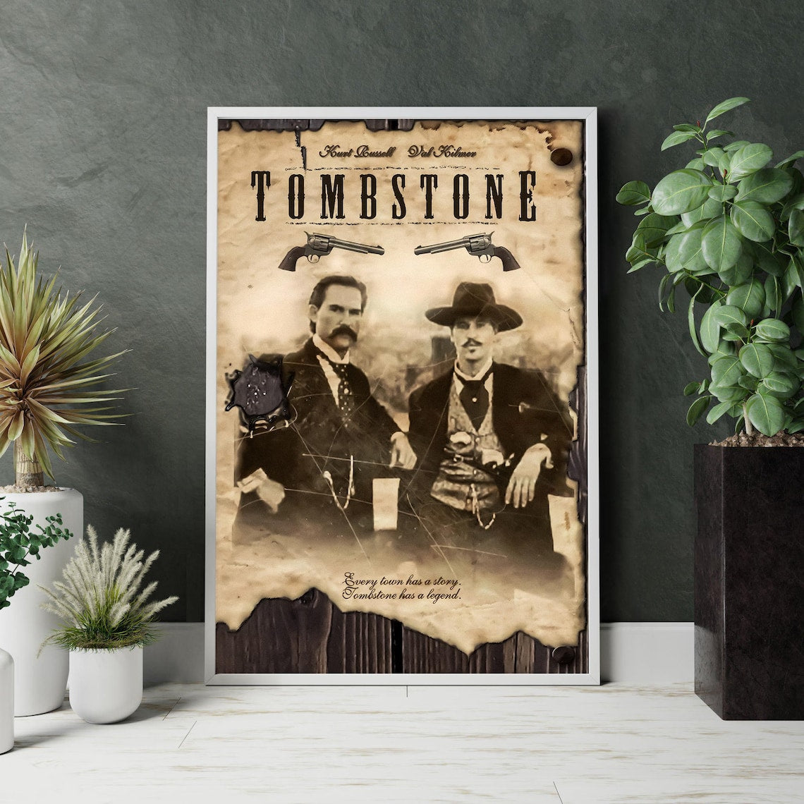 Tombstone Movie Poster Unframed Size 24''x36''