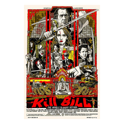 Kill Bill Movie Poster V1 Unframed Size 24''x36''