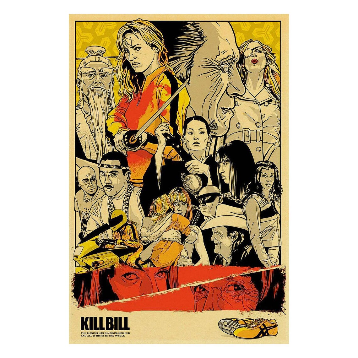 Kill Bill Movie Poster V2 Unframed Size 24''x36''