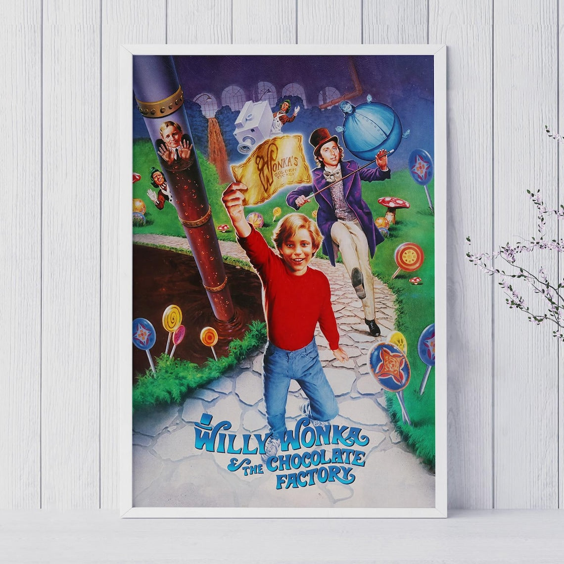Willy Wonka & The Chocolate Factory Movie Poster Unframed Size 24''x36''