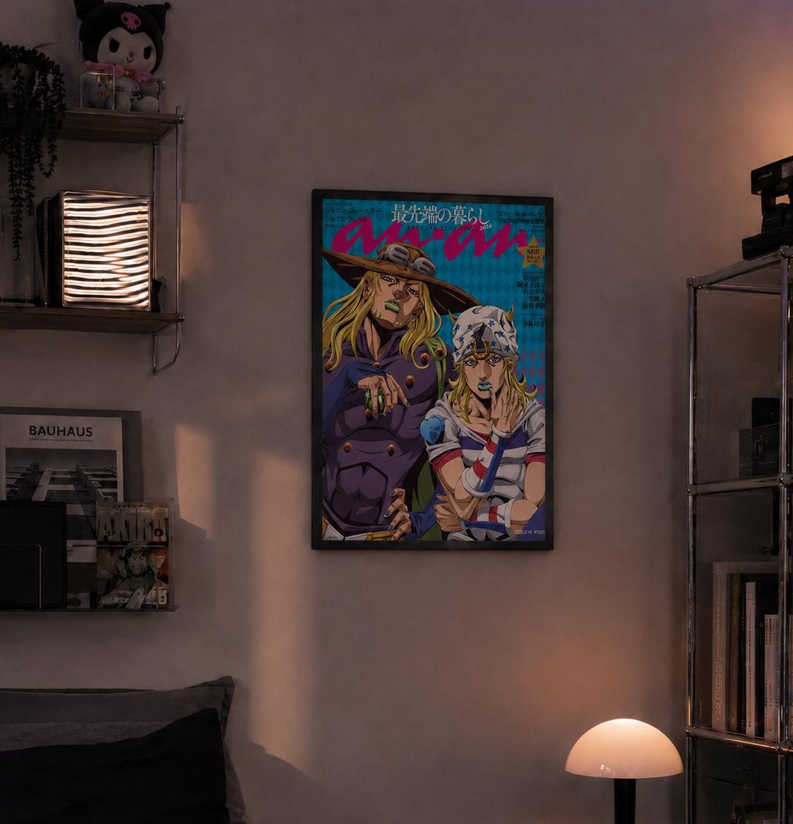 Jojo'S Bizarre Adventure Johnny Joestar & Gyro Zepelli Poster Unframed Size 24''x36''