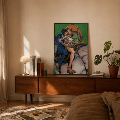 Jojo'S Bizarre Adventure Jolyne & Bucciarati Poster Unframed Size 24''x36''