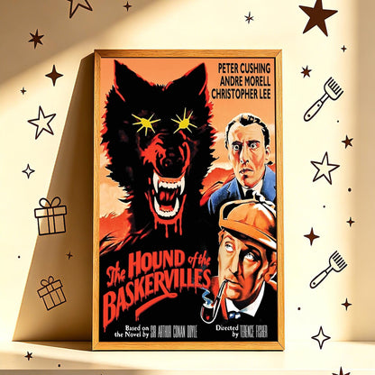 Vintage Sherlock Holmes The Hound Of The Baskervilles Movie Poster V2 Unframed Size 24''x36''