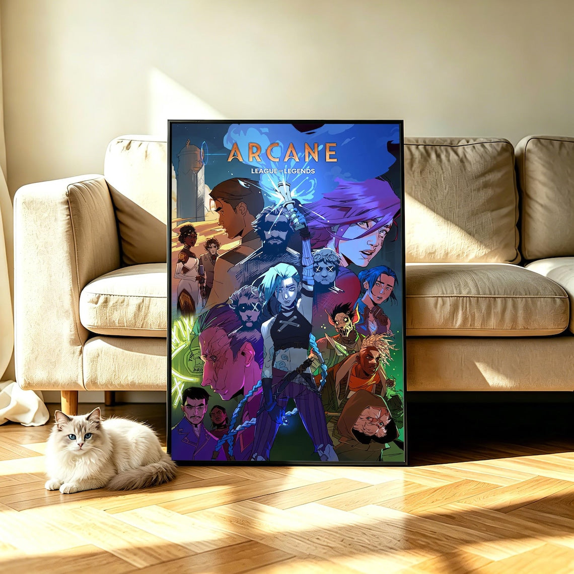 Arcane League Of Legends Jinx Poster Unframed Size 24''x36''
