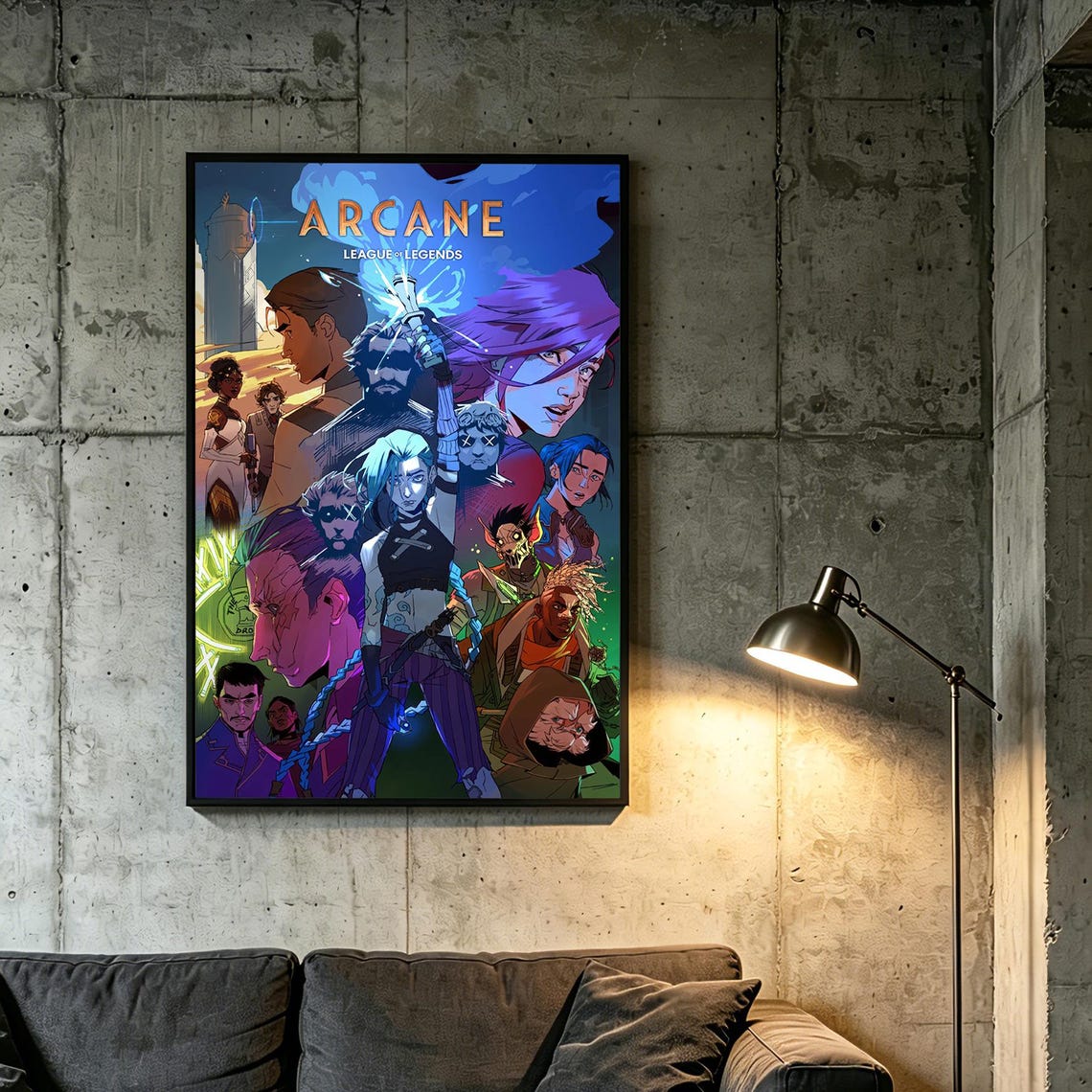 Arcane League Of Legends Jinx Poster Unframed Size 24''x36''