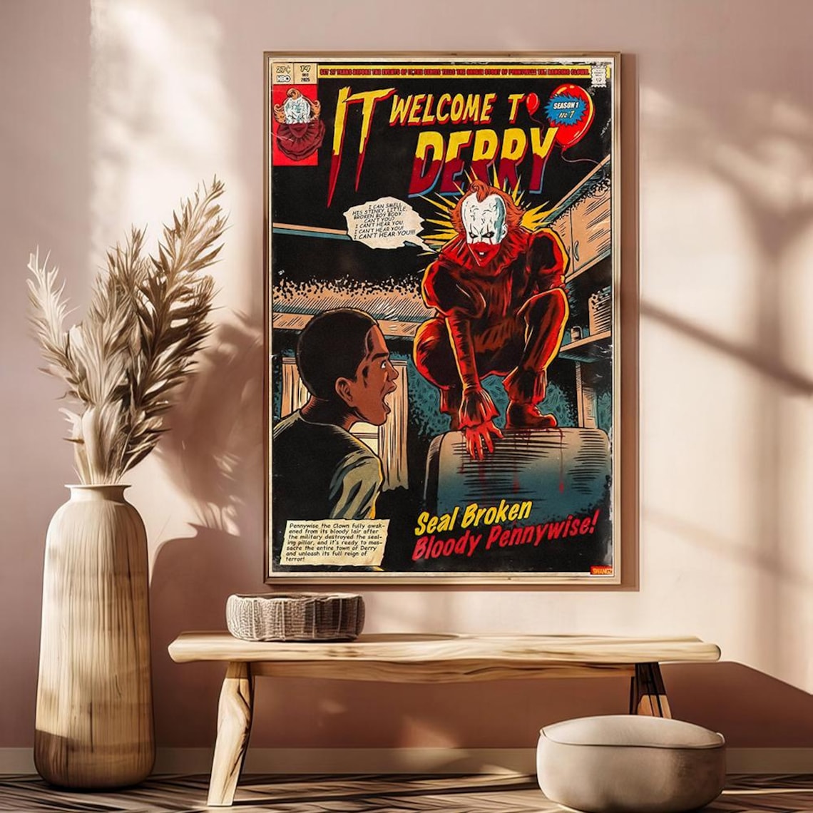 It Welcome To Derry Movie Anime Movie Posters Unframed V4 Size 24''x36''