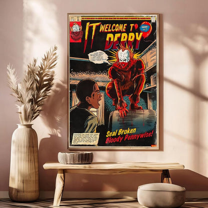 It Welcome To Derry Movie Anime Movie Posters Unframed V4 Size 24''x36''