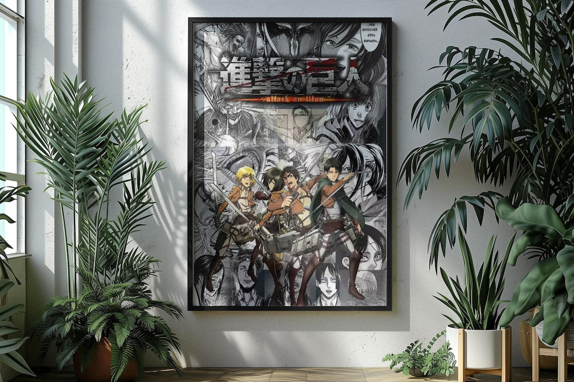 Attack On Titan Anime Manga Poster Unframed V1 Size 24''x36''