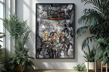 Attack On Titan Anime Manga Poster Unframed V1 Size 24''x36''